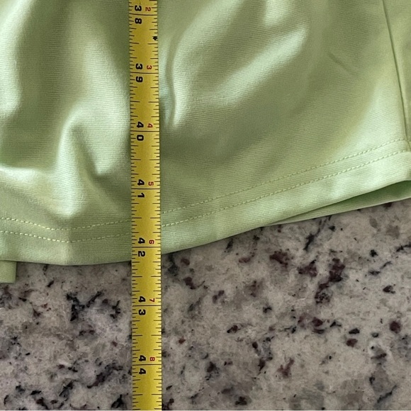 Grace Karin Green Ruched Bodycon Sleeveless Green Dress Size Small Midi Drape - Picture 12 of 12